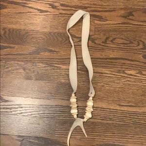 Twine and Twig Antler Necklace